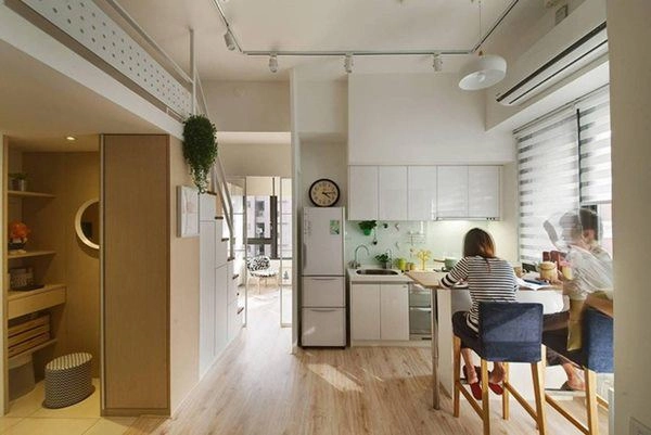 Căn hộ 30m2 chật hẹp tối tăm như rộng gấp đôi sau cải tạo - 7