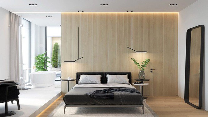 Căn hộ chung cư đẹp mỹ mãn nhờ nội thất gỗ biến tấu - 6