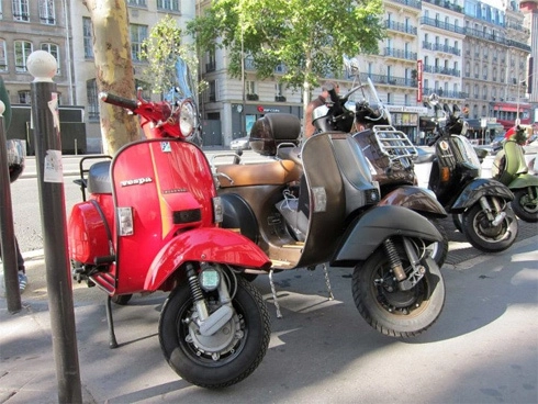  dàn vespa khoe sắc ở paris - 4