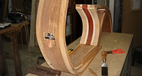  dùng gỗ chế tạo vespa cổ - 6