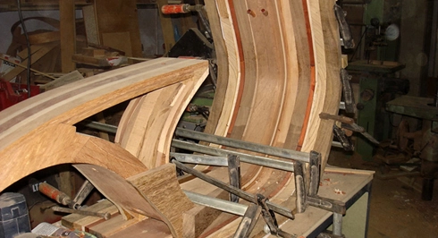  dùng gỗ chế tạo vespa cổ - 7