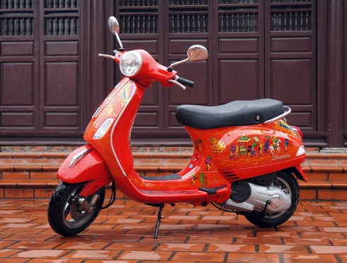  hàng độc vespa lx 125ie vẽ tranh đông hồ - 2