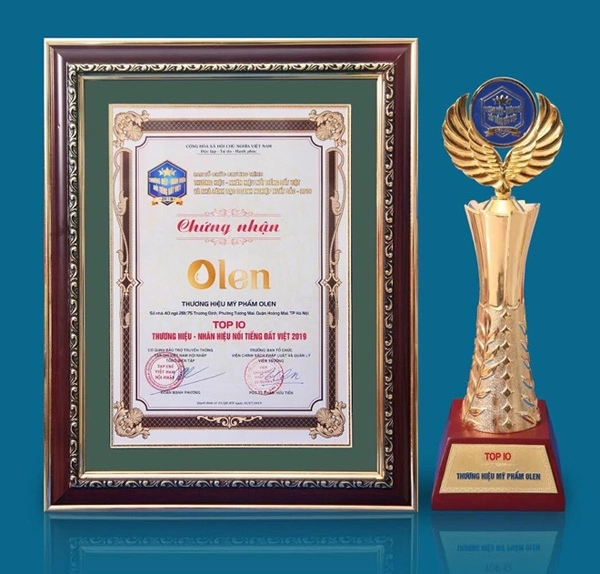 Mỹ phẩm thiên nhiên olen đạt top 10 thương hiệu - nhãn hiệu nổi tiếng đất việt 2019 - 2