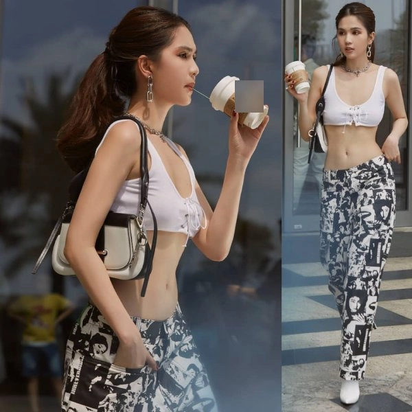 Ngọc trinh cực ngầu với áo crop top siêu ngắn khoe vòng eo 56 trứ danh - 1