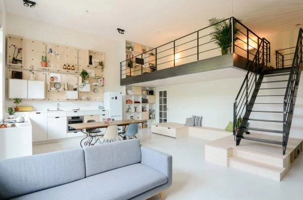 Những mẫu nhà cấp 4 có gác lửng 4x16m nhỏ hẹp vẫn tiện nghi cho 4 người ở - 1