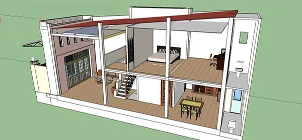 Những mẫu nhà cấp 4 có gác lửng 5x15 sẽ khiến bạn mê mẩn ngay lần gặp đầu tiên - 5