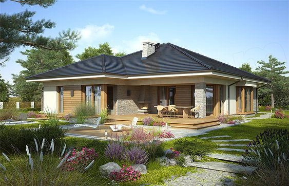 Những mẫu nhà cấp 4 mái thái 3 phòng ngủ đẹp mê mẩn - 9