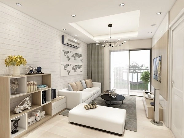 Thiết kế nội thất chung cư 70m2 vẫn rộng thênh thang - 1