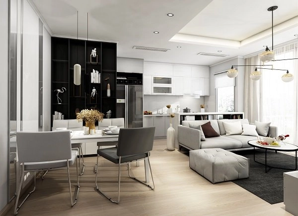 Thiết kế nội thất chung cư 70m2 vẫn rộng thênh thang - 9