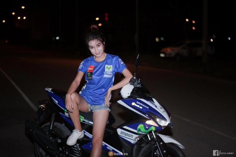 Yamaha nvx 155 phiên bản movistar sánh vai cùng teen girl sài thành - 7