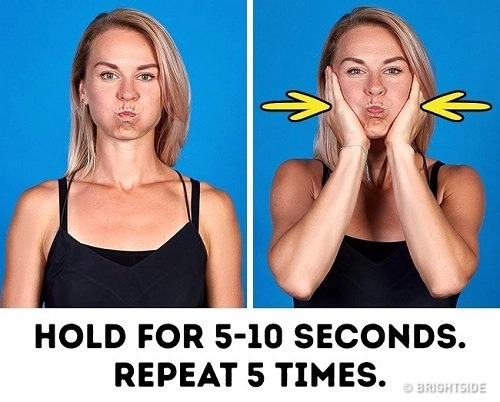 8 bài tập hiệu quả giúp khuôn mặt của bạn không cần dao kéo mà vẫn thon gọn hơn - 7