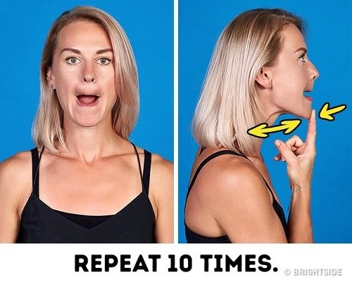 8 bài tập hiệu quả giúp khuôn mặt của bạn không cần dao kéo mà vẫn thon gọn hơn - 8