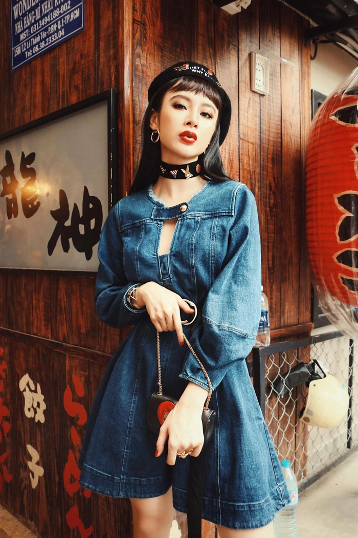 Angela phương trinh cực sexy đối lập hoa hậu thu hoài mộng mị với áo dài - 5