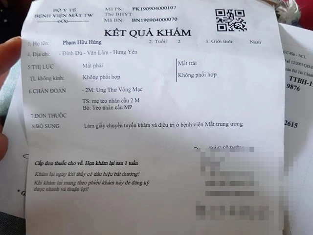 Bé 19 tháng tuổi phải quờ tay tìm đường mẹ mù lòa điếng người khi biết con bị ung thư - 2