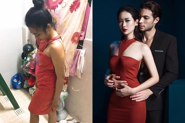 Cái kết của việc yêu xa cô gái nhận được quà 2010 mặc vào như cái bang - 12