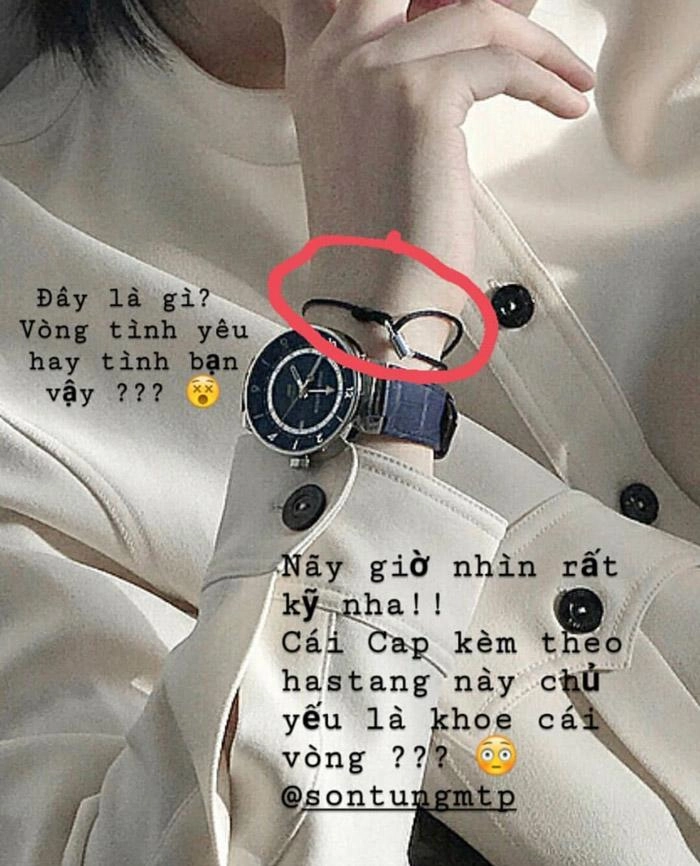 Fans đau đầu vì chiếc vòng nhỏ xíu trên tay sơn tùng mtp và đây là ý nghĩa của nó - 1