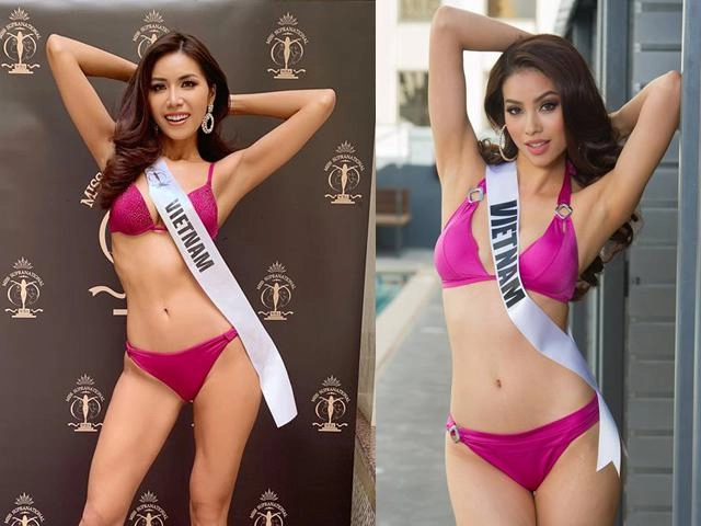 Giống từ cách tạo dáng đến màu bikini minh tú và phạm hương ai gợi cảm hơn ai - 1