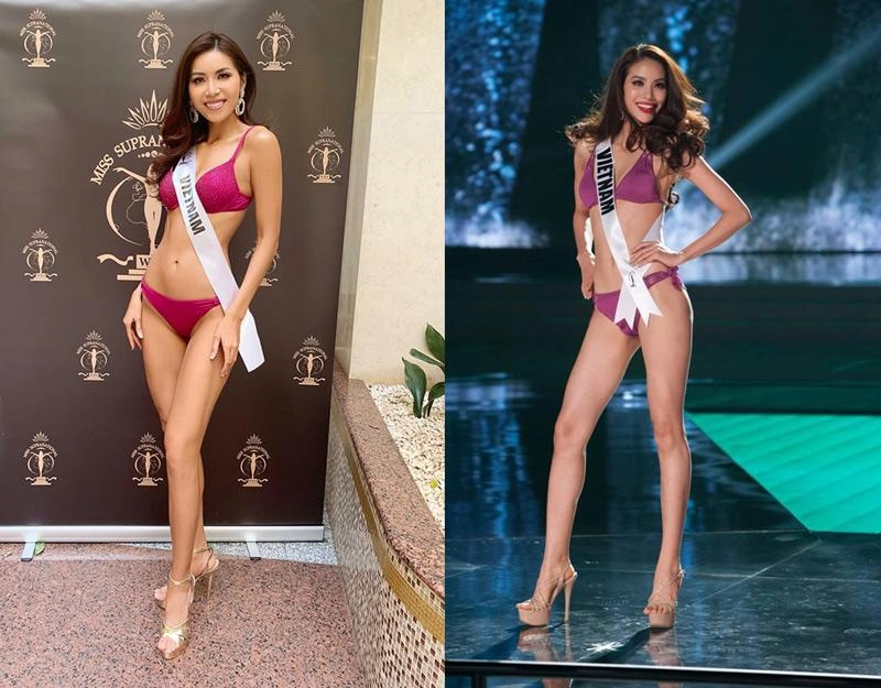 Giống từ cách tạo dáng đến màu bikini minh tú và phạm hương ai gợi cảm hơn ai - 2