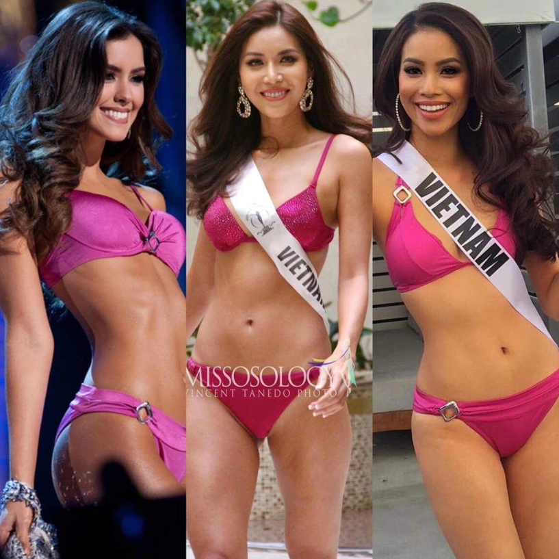 Giống từ cách tạo dáng đến màu bikini minh tú và phạm hương ai gợi cảm hơn ai - 3