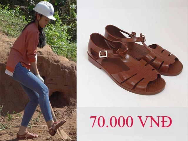 Hoa hậu tiểu vy mang giày bộ đội 70k đi cuốc đất làm từ thiện - 5