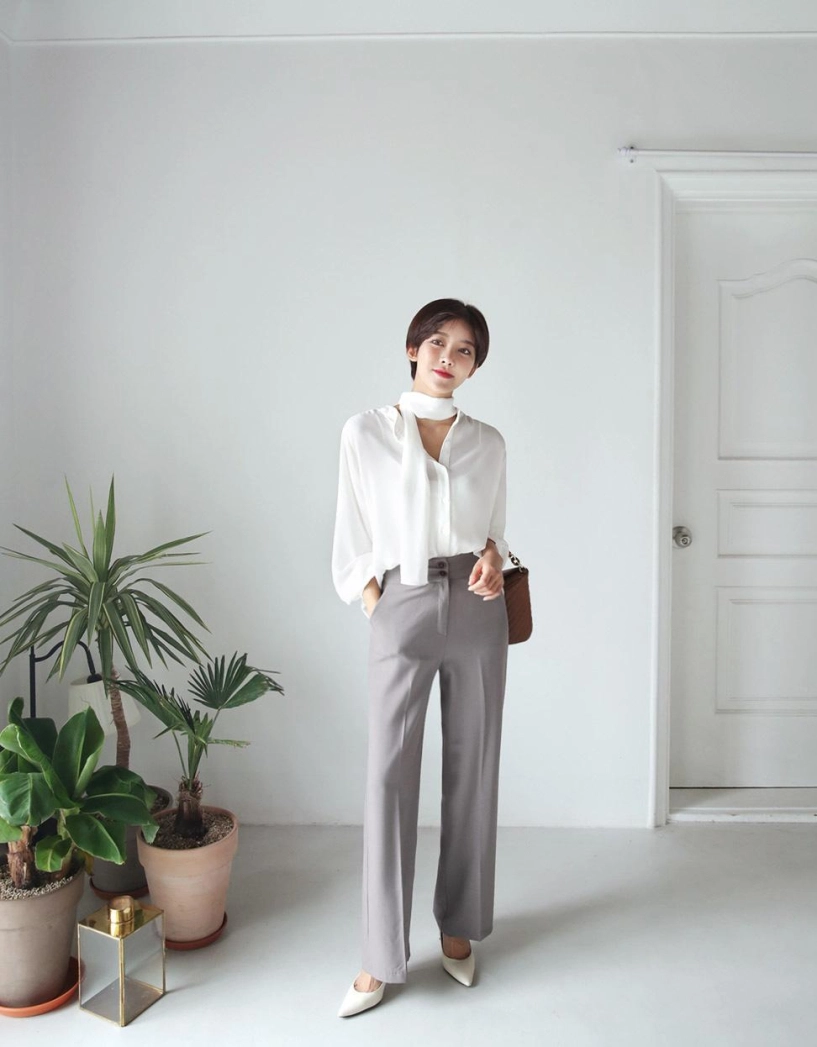 Kiểu đồ đơn giản không tốn kém mà cực đẹp bảo sao phụ nữ hàn mê tít ngày đầu thu - 12