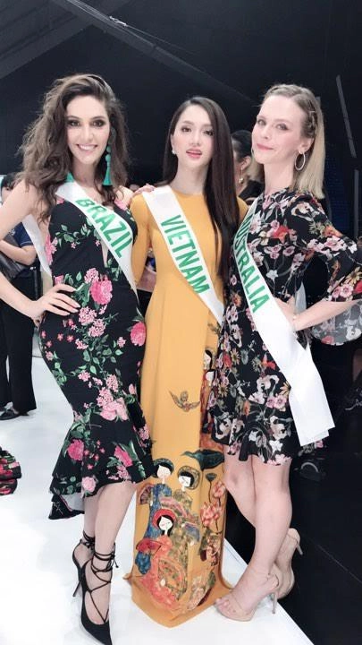 Lần đầu diện áo dài hương giang idol đã đẹp rực rỡ tại miq - 3