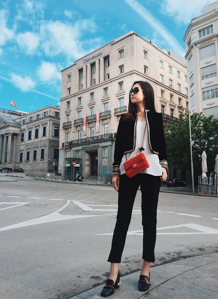 Lần đầu tiên hoa hậu kỳ duyên vượt mặt hoa hậu đỗ mỹ linh khi đụng hàng - 7
