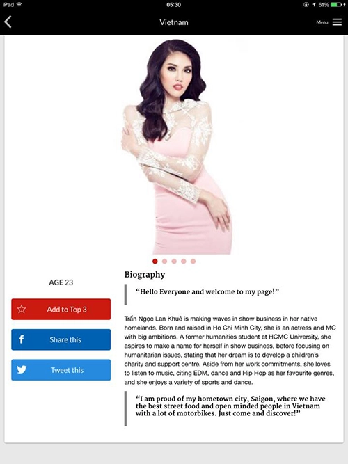 Lan khuê có khả năng lọt vào top 6 miss world - 3