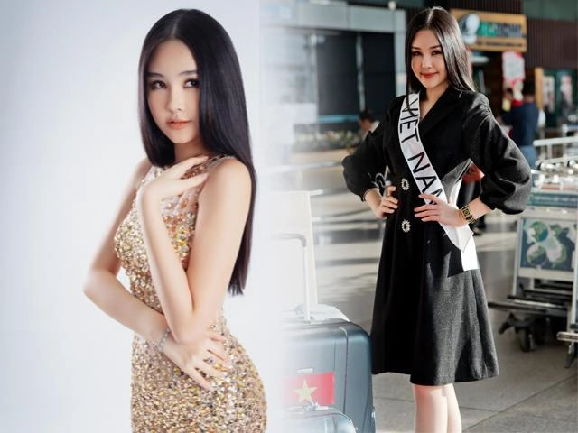 Lê âu ngân anh mắt liếc môi chúm chím đầy khó hiểu trong ngày đầu đi thi hoa hậu - 10