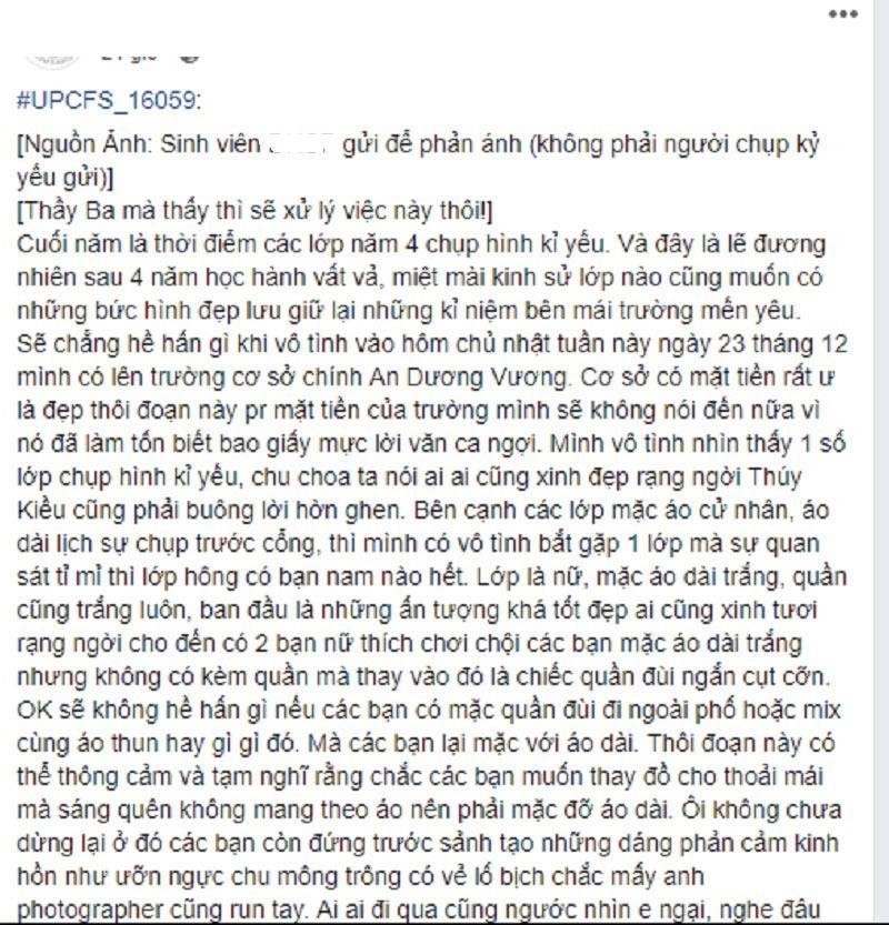 Mặc áo dài với quần siêu ngắn và tạo dáng phản cảm hai sinh viên bị chửi không thương tiếc - 6