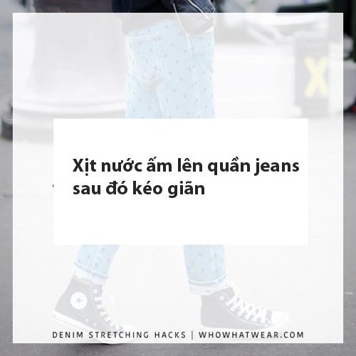 Mẹo đối phố với quần jeans bị chật và giãn rộng - 6