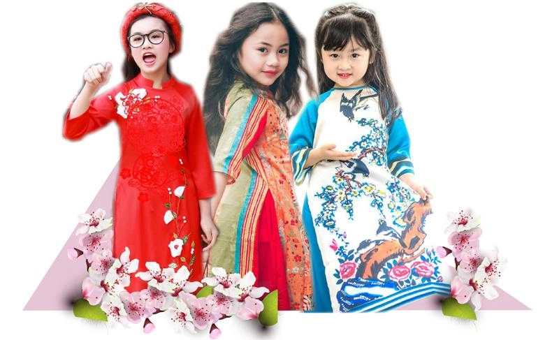 Ngắm các thiên thần nhí diện áo dài yêu thế này đảm bảo cả năm may mắn - 1