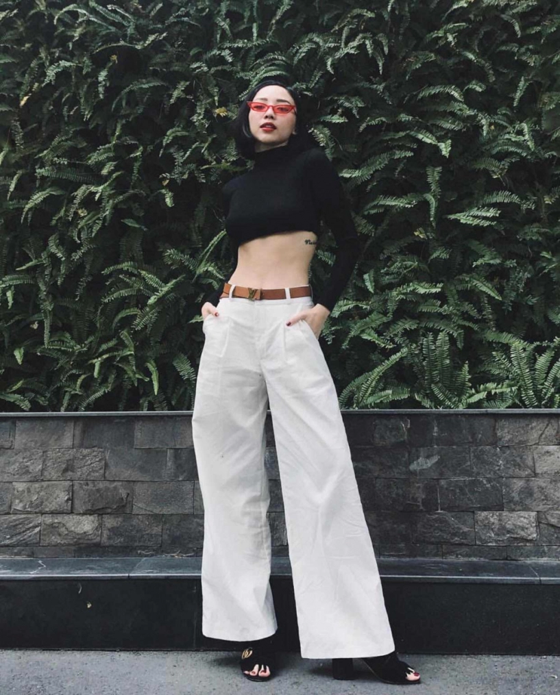 quần quét đất rất dễ bẩn nhưng hương giang ngọc trinh mặc mãi không chán - 5