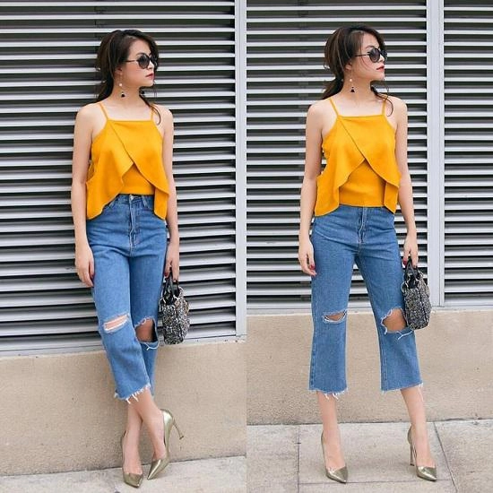 Quần rách hở đùi như tâm tít mặc sao không phản cảm - 7