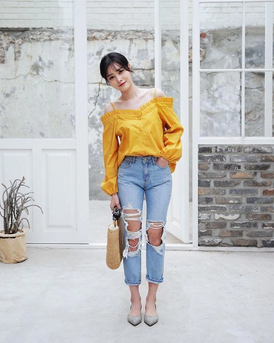 Quần rách hở đùi như tâm tít mặc sao không phản cảm - 11