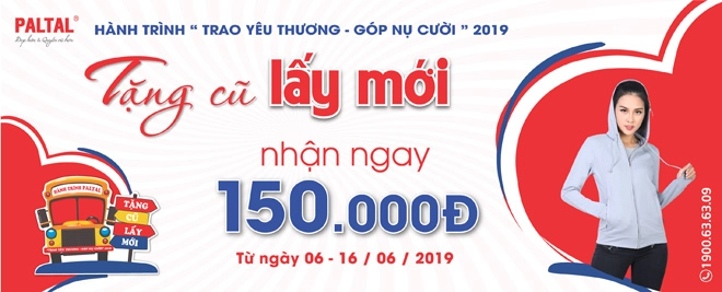 tặng cũ lấy mới nhận ngay 150k cùng paltal trong hành trình trao yêu thương - 1