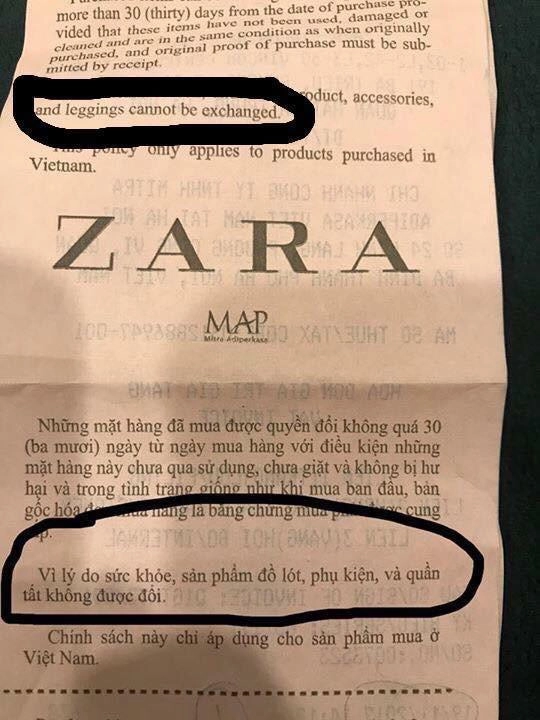 Thực hư chuyện zara hà nội lừa khách hàng và đòi kiện vì quần legging giá 999k - 7