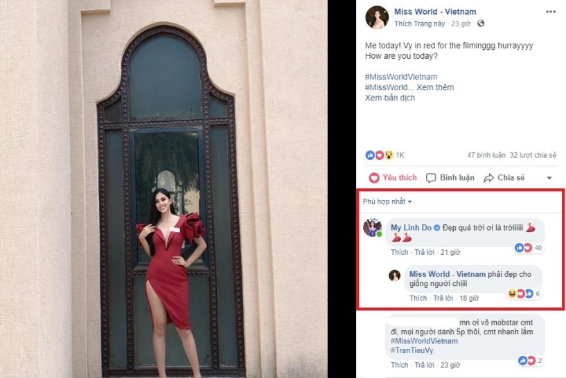 Tiểu vy lần đầu diện váy xẻ đùi ở miss world đỗ mỹ linh cũng phải kêu trời - 2