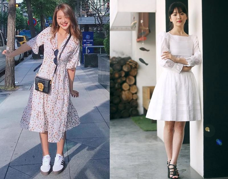 Trong phim mặc giống style nhưng ngoài đời khả ngân và song hye kyo lại khác hoàn toàn - 3