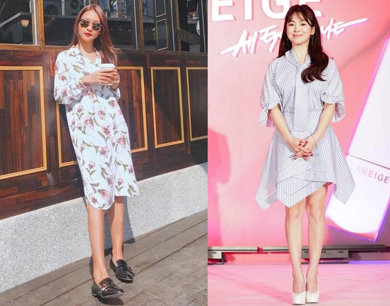 Trong phim mặc giống style nhưng ngoài đời khả ngân và song hye kyo lại khác hoàn toàn - 7