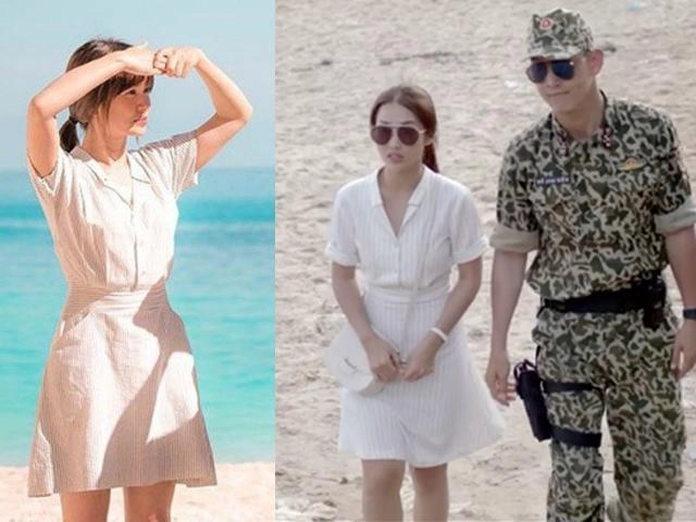 Trong phim mặc giống style nhưng ngoài đời khả ngân và song hye kyo lại khác hoàn toàn - 12