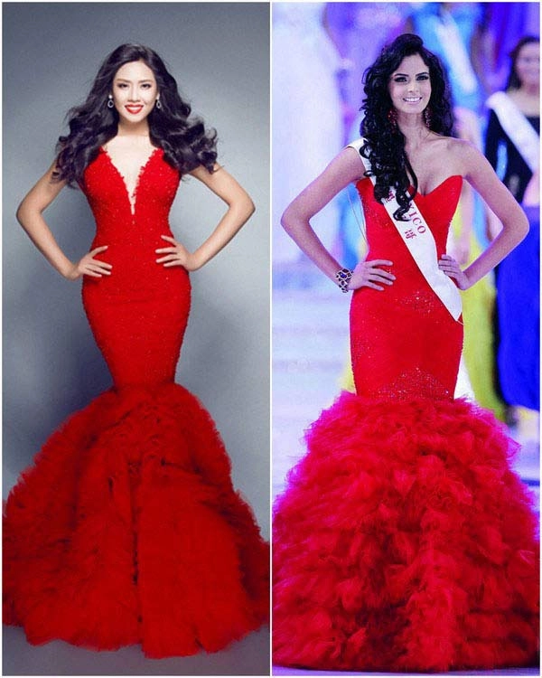 Váy áo nguyễn thị loan tại miss world bị tố đạo ý tưởng - 1