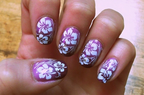 Vẽ nail hoa đơn giản dễ làm - 3