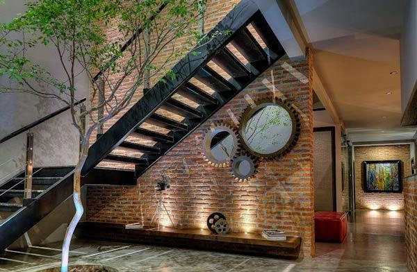 12 mẫu cầu thang sắt đẹp sáng tạo cho ngôi nhà thêm độc đáo - 2