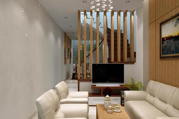 Cách trang trí phòng khách nhà ống đẹp tạo không gian sống hiện đại tiện nghi cho gia đình - 2