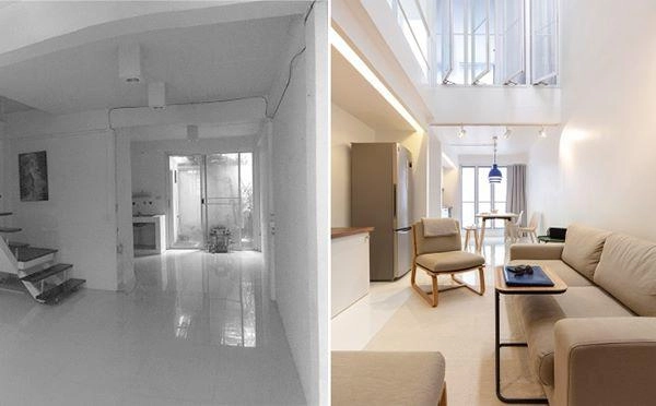 Căn nhà hình ống tăm tối bỗng lột xác nhờ thiết kế đơn giản hiện đại - 5
