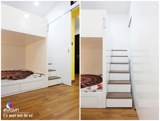 Đập bỏ tường ngăn phòng ngủ căn hộ 60m ở thanh xuân bỗng rộng rãi khiến bao người trầm trồ - 6