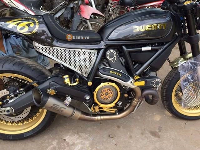 Ducati scrambler độ cafe racer đầy ấn tượng - 2