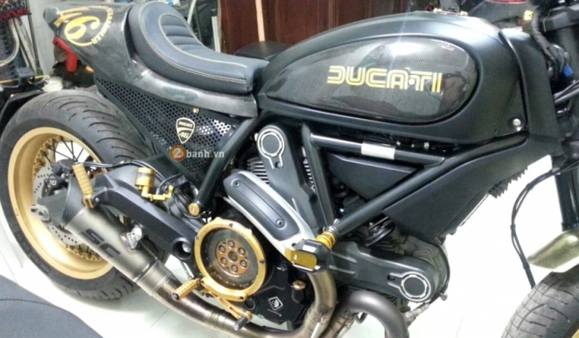 Ducati scrambler độ cafe racer đầy ấn tượng - 4