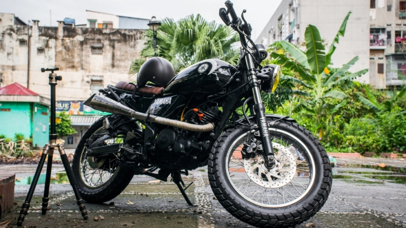 Fz150 lột xác scrambler bụi bặm - 17